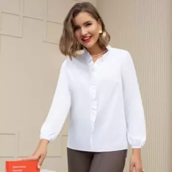 Блуза женская Charutti «Бьюти-Шейк», размер 44, цвет белый