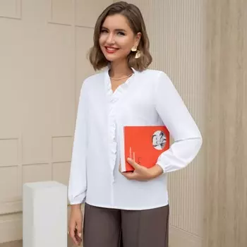 Блуза женская Charutti «Бьюти-Шейк», размер 44, цвет белый