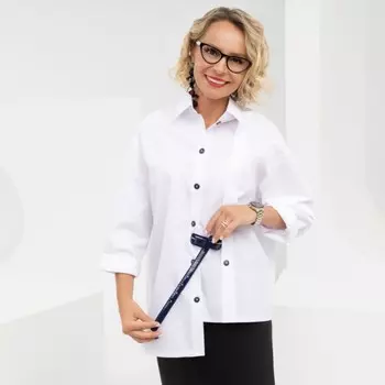 Блуза женская Charutti «Будущий бестселлер», размер 52, цвет белый