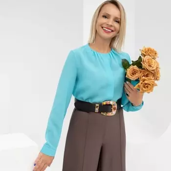 Блуза женская Charutti «Пригласительный на двоих. Минт», размер 50