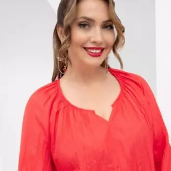 Блуза женская Charutti «Яркое событие», размер 46, цвет красный