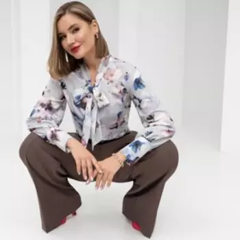 Блуза женская Charutti «Цветочные фантазии», размер 54