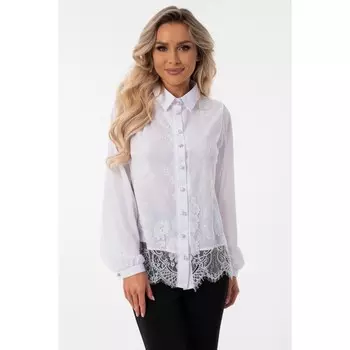 Блуза женская, размер 42, цвет белый
