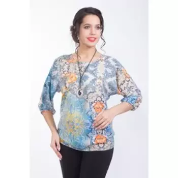 Блуза женская, размер 42, цвет голубой