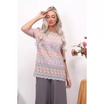 Блуза женская, размер 42, цвет розовый