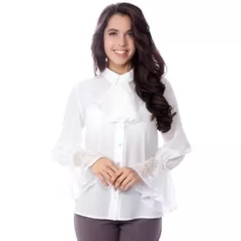 Блуза женская, размер 44, цвет белый