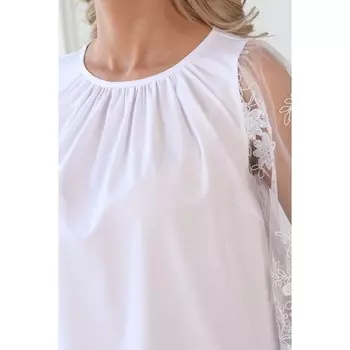 Блуза женская, размер 44, цвет белый