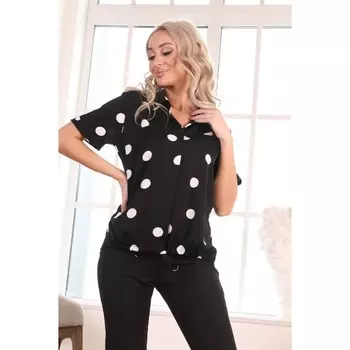 Блуза женская, размер 44, цвет чёрный