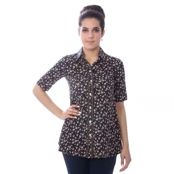 Блуза женская, размер 44, цвет синий