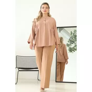 Блуза женская, размер 48, цвет бежевый