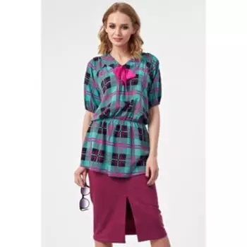 Блуза женская, размер 50, цвет зелёный