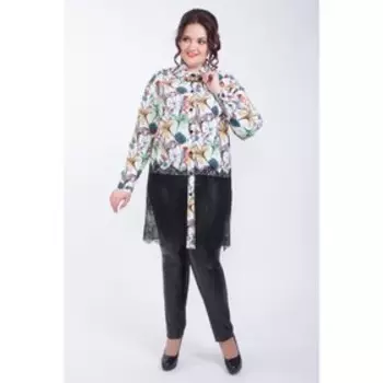 Блуза женская, размер 52, цвет белый