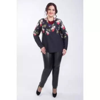 Блуза женская, размер 54, цвет чёрный