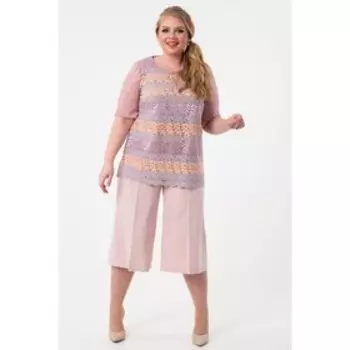 Блуза женская, размер 58, цвет розовый