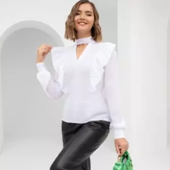 Блуза женская «Скромное обаяние», размер 52