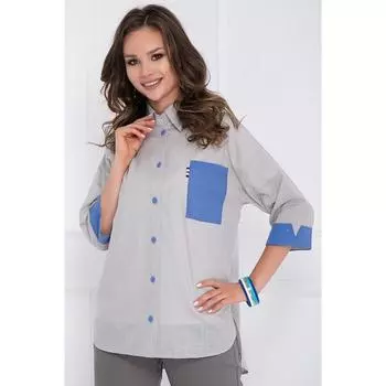 Блузка «Алферо грэй», размер 54