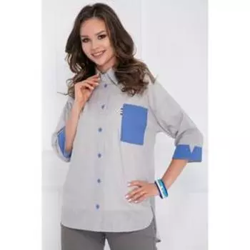 Блузка «Алферо грэй», размер 56