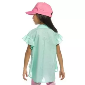 Блузка для девочек, рост 116 см, цвет ментол