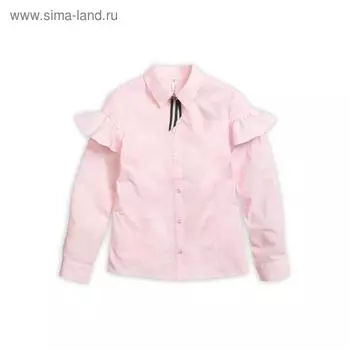 Блузка для девочек, рост 122 см цвет розовый