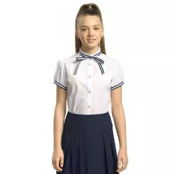 Блузка для девочек, рост 164 см, цвет белый