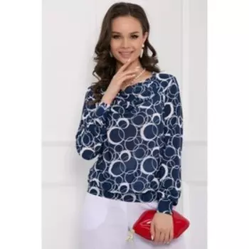 Блузка «Флаутино деним», размер 48