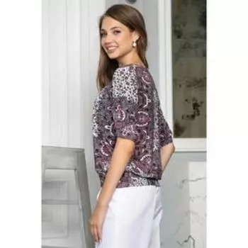 Блузка «Гларине гжель», размер 50