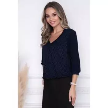 Блузка «Капурия дарк блу», размер 54