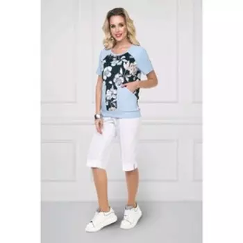 Блузка «Комизо блу грин», размер 52