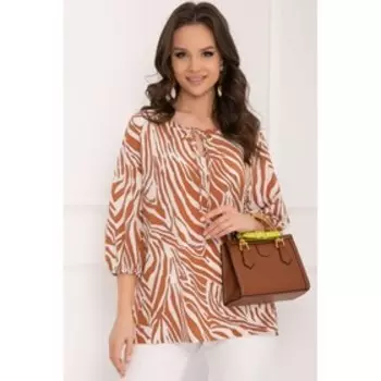 Блузка «Луина карамель», размер 54