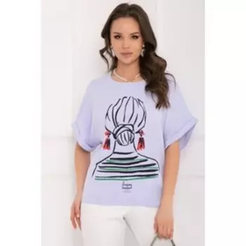 Блузка «Оджани лайт блу», размер 54