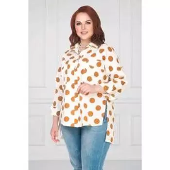 Блузка «Риччоне терракот», размер 50