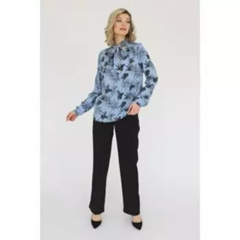 Блузка с галстуком-бантом, размер 46