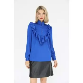 Блузка с оборкой, размер 42