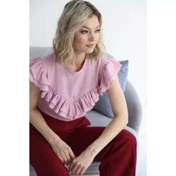 Блузка с воланами, размер 42