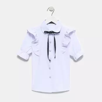 Блузка школьная для девочек, цвет белый, рост 134 см