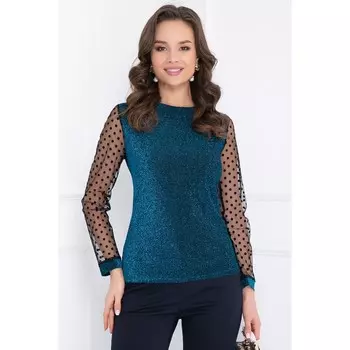 Блузка женская «Барали бирюза», размер 46