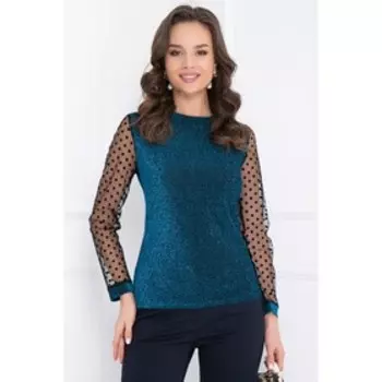 Блузка женская «Барали бирюза», размер 54