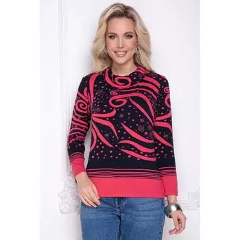 Блузка женская «Браччано блэк коралл», размер 54