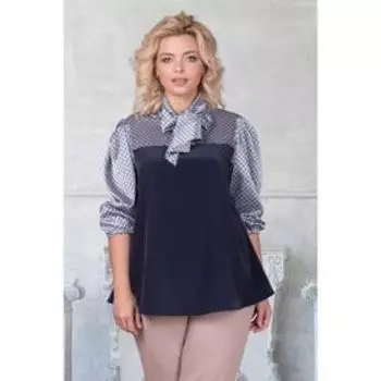 Блузка женская «Кардашян блу», размер 44
