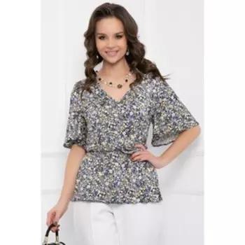 Блузка женская «Кортани блу фловерс», размер 54