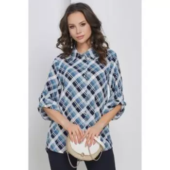 Блузка женская «Лентини блу клэт», размер 50