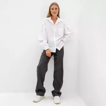 Блузка женская MINAKU: Casual collection цвет белый, р-р 50