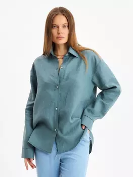 Блузка женская MINAKU: Safari цвет зелёный, размер 52