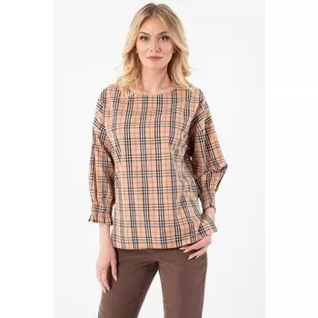 Блузка женская, размер 44, цвет коричневый