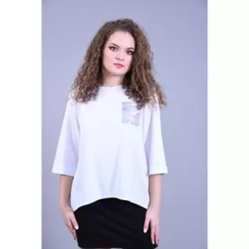 Блузка женская, размер 46, цвет белый