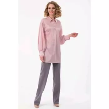 Блузка женская, размер 46, цвет розовый