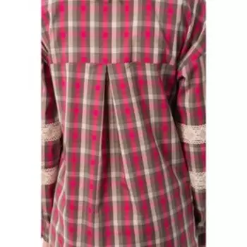 Блузка женская, размер 46, цвет розовый, бежевый