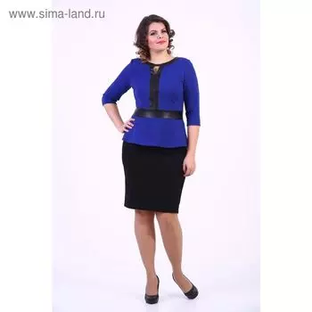 Блузка женская, размер 50, цвет электрик