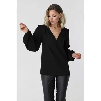 Блузка женская с глубоким вырезом, размер 46