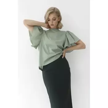 Блузка женская с рукавом-бабочка, размер 50